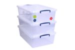 Really Useful Box Aufbewahrungsbox 43 L Transparent Kunststoff 44 x 69,5 x 23 cm 3 Stück