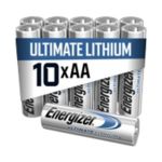 Energizer Batteries Ultimate Lithium Aa Lr6 3000 Mah Alkaline 1.5 V Pack Of 10