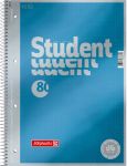 Thumbnail - BRUNNEN Student Premium Collegeblock DIN A4 Punktkariert Spiralbindung Pappkarton Blau Perforiert 160 Seiten 80 Blatt