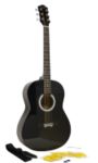Martin Smith Acoustic Guitar W-100-Bk-Pk Black