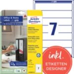 Avery Zweckform Rückenetiketten L4760REV-10 Weiss 192 x 38 mm 10 Blatt à 7 Etiketten
