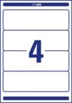 Avery Zweckform Rückenetiketten L4761-10 Weiss 192 x 61 mm 10 Blatt à 4 Etiketten