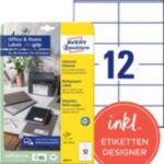 Avery Zweckform Etiketten 3424-10 105 x 48 mm Weiss 10 Blatt à 12 Etiketten