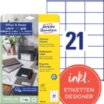 Avery Zweckform Etiketten 3481-10 70 x 41 mm Weiss 10 Blatt à 21 Etiketten