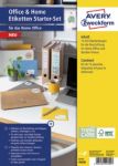AVERY Zweckform Mehrzwecketiketten 49300 haftend DIN A4 Gelb, Naturbraun, Weiß 15 Blatt