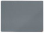 Thumbnail - Nobo Premium Plus Filz Pinnwand Wandmontage 120 (B) x 90 (H) cm Aluminium Grau