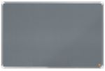 Nobo Premium Plus Filz Pinnwand Wandmontage 90 (B) x 60 (H) cm Aluminium Grau