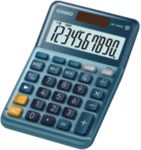 Casio Ms-100Em Desktop Calculator 10 Digit Lcd Display Blue