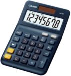 Casio Ms-8E Desktop Calculator 8 Digit Lcd Display Navy Blue
