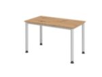 Hammerbacher Express Q VHS Höhenverstellbar Schreibtisch Rechteckig Eiche 4 Metallfüße 1.200 (B) x 672 (T) x 810 (H) mm ...