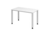 Thumbnail - Hammerbacher Express Q VQS Höhenverstellbar Schreibtisch Rechteckig Weiß 4 Metallfüße 1.200 (B) x 672 (T) x 810 (H) mm S...