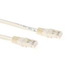 ACT Elfenbein 1 M U/UTP Cat6 Patchkabel mit RJ45-Steckern