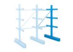 MANORGA Cantilever Anbauregal 3 Fachböden 1.000 x 2.000 mm Grau