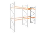 MANORGA Epsirack Anbauregal 2 Fachböden 1.825 x 1.100 x 4.500 mm Gelb, Silber