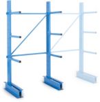 MANORGA Cantilever Starterregal 3 Fachböden 1.000 x 400 x 2.000 mm Grau