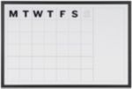 Thumbnail - Bi-Office Kalender Magnetisch Wandmontage 90 (B) x 60 (H) cm Weiß