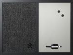 Bi-Office Essentials Pinnwand Filz 90 (B) x 60 (H) cm Schwarz, Silber