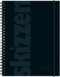 BRUNNEN Skizzenbuch A5 110 g/m² Mattschwarz 48 Blatt