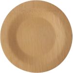 PAPSTAR Pure Einwegteller Bambus 18 cm Naturfarben 10 Stück