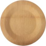 PAPSTAR Pure Einwegteller Bambus 23 cm Naturfarben 10 Stück