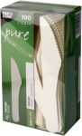 Papstar Messer Pure Papier 158 mm Weiß 100 Stück