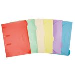 Djois Smartfolders Dokumententaschen 111305 Karton Klettverschluss 24,5 (B) x 0,1 (H) cm Farbig sortiert 6 Stück