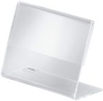 Sigel Tischaufsteller 60 x 90 mm L-Form 9 (B) x 3,7 (T) x 6,5 (H) cm Transparent 10 Stück