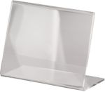 Thumbnail - Sigel Tischaufsteller DIN A7 quer L-Form 10,5 (B) x 3,8 (T) x 7,7 (H) cm Transparent