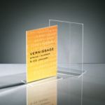 Sigel Sign Holder A5 T-Shape 15 (W) X 5.3 (D) X 21.5 (H) Cm Transparent