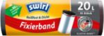 Swirl Fixierband Müllbeutel 20 L Schwarz 15 Stück