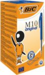 BIC M10 Original Kugelschreiber Blau Mittel 0,4 mm 50 Stück