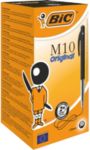 BIC M10 Original M10 Kugelschreiber Schwarz Mittel 0.4 mm 50 Stück