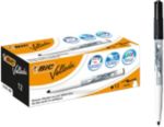 BIC Whiteboard-Marker 1741 Rundspitze 1,4 mm Schwarz 12 Stück