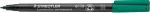 STAEDTLER Lumocolor Universal M317 Rundspitze Permanentmarker Mittel Rundspitze 1 mm Grün Nachfüllbar 10 Stück