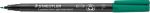Staedtler 318 Ohp Marker Fine Bullet 0.6 Mm Green Refillable Pack Of 10