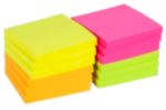 Viking Haftnotizen 76 x 76 mm Farbig sortiert Neon 12 Blöcke à 100 Blatt