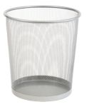 Viking Papierkorb 15 L Silber Metall