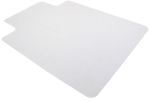 Viking Realspace Standard Chair Mat Polycarbonate Rectangular With Lip Transparent 120 X 90 Cm Hard Floor