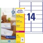 AVERY Zweckform Abziehhilfe QuickPEEL Adressetiketten LR7163-100 Selbsthaftend DIN A4 Naturweiß 99,1 x 38,1 mm Recycled ...