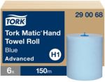 Thumbnail - Tork Advanced Falthandtücher H1 Gerollt Blau 2-lagig 290068 6 Rollen à 150 m