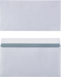 Viking Briefumschläge Ohne Fenster DL 220 (B) x 110 (H) mm Abziehstreifen Weiß 80 g/m² 1000 Stück