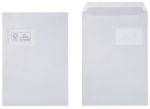 Viking Envelopes With Window C4 229 (W) X 324 (H) Mm Adhesive Strip White 100 Gsm Pack Of 250