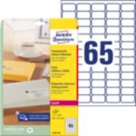 Avery Zweckform Water Resistant Address Labels L7551-25 Adhesive A4 Transparent 38.1 X 21.2 Mm 25 Sheets Of 65 Labels