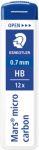 STAEDTLER Feinminen 250 07-HB Schwarz 12 Stück