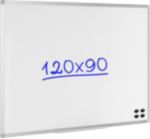 Viking Whiteboard Wandmontiert Magnetisch Lackierter Stahl Einseitig 120 (B) x 90 (H) cm