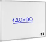 Viking Whiteboard Wandmontiert Magnetisch Emaille Einseitig 120 (B) x 90 (H) cm