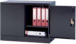 Realspace Aufbewahrungsschrank Stahl 1 Fachboden Abschließbar 920 x 420 x 700 mm Schwarz