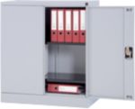 Viking Realspace Regular Door Cupboard Steel 2 Shelves Lockable 920 X 420 X 1,000 Mm Silver