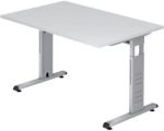 Hammerbacher O-Serie VOS Höhenverstellbar Schreibtisch Rechteckig Weiß C-Fuß 1.200 (B) x 800 (T) x 850 (H) mm Spanplatte...