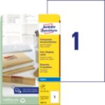 AVERY Zweckform Abziehhilfe QuickPEEL Versandetiketten J8567 25 Selbsthaftend DIN A4 Transparent 210 x 297 mm 25 Blatt à...